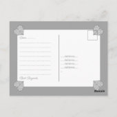 セラミックレースグレー ポストカード (裏面)