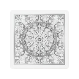 セラミックレースグレー メタルプリント