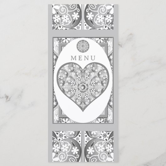 セラミックレースグレー メニュー (裏面)