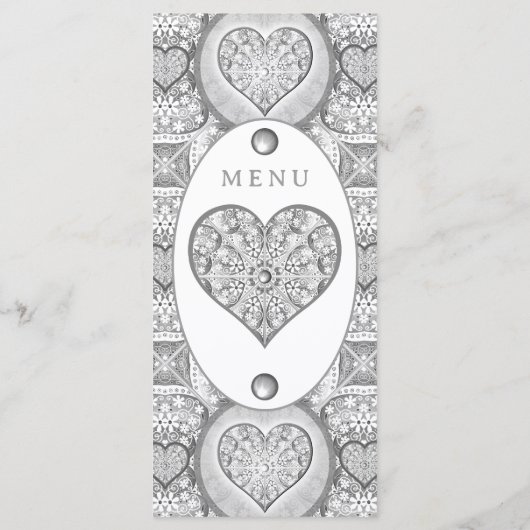 セラミックレースグレー メニュー (裏面)