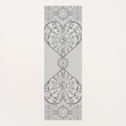 セラミックレースグレー ヨガマット (正面)