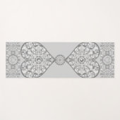 セラミックレースグレー ヨガマット (正面(横))