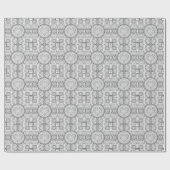 セラミックレースグレー ラッピングペーパー (フラット)