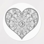 セラミックレースグレー ラベル (デザイン1)