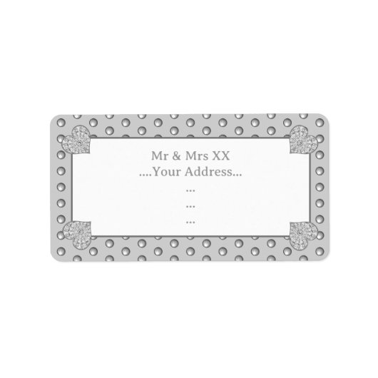 セラミックレースグレー ラベル (正面)