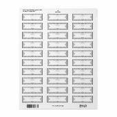 セラミックレースグレー ラベル (フルシート)