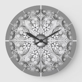 セラミックレースグレー ラージ壁時計