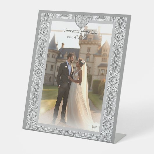 セラミックレースグレー 台座サイン (正面)