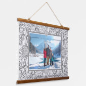 セラミックレースグレー 吊り下げ型タペストリー (傾斜あり)