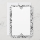 セラミックレースグレー 招待状 (裏面)