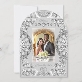 セラミックレースグレー 招待状