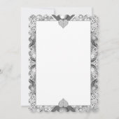 セラミックレースグレー 招待状 (裏面)