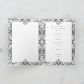 セラミックレースグレー 招待状 (内部)