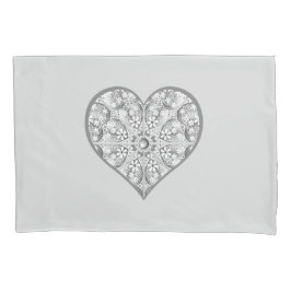 セラミックレースグレー 枕カバー