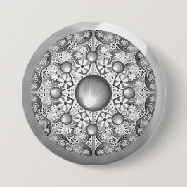 セラミックレースグレー 缶バッジ