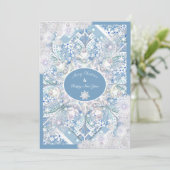 セラミックレーススカイブルー&スノーフレーク カード (スタンド正面)