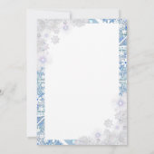 セラミックレーススカイブルー&スノーフレーク カード (裏面)