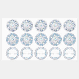 セラミックレーススカイブルー&スノーフレーク ラベル