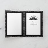 セラミックレースブラック誕生日 カード (内部)