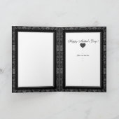 セラミックレースブラック サンキューカード (内部)