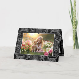 セラミックレースブラック サンキューカード