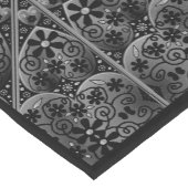 セラミックレースブラック ショートテーブルランナー (コーナー)