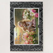 セラミックレースブラック ジグソーパズル (縦)