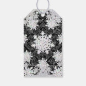 セラミックレースブラック&スノーフレーク ギフトタグ (裏面)
