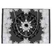 セラミックレースブラック&スノーフレーク ラージペーパーバッグ (裏面)