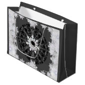 セラミックレースブラック&スノーフレーク ラージペーパーバッグ (正面アングル)