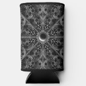 セラミックレースブラック スリム缶クーラー (正面)