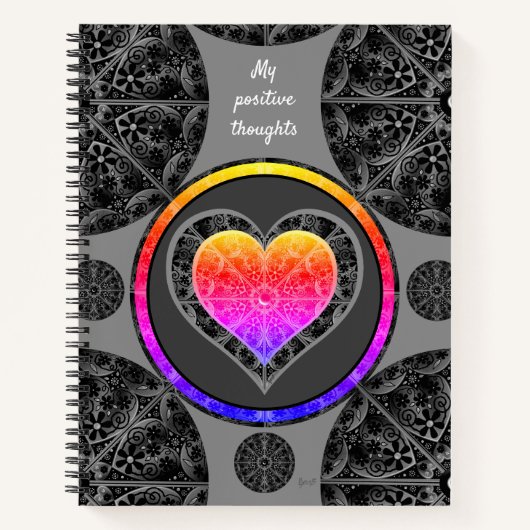 セラミックレースブラック ノートブック (正面)