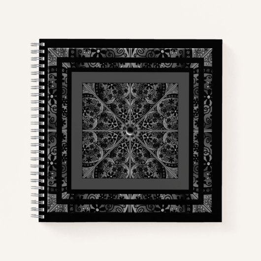 セラミックレースブラック ノートブック (正面)