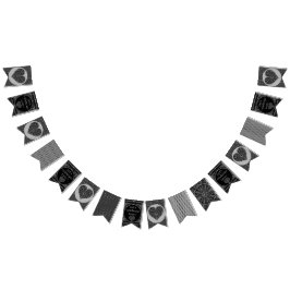 セラミックレースブラック バンティングフラッグ