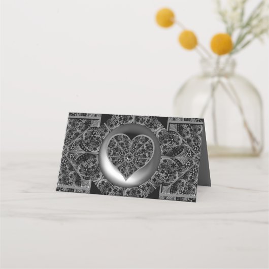 セラミックレースブラック プレイスカード (裏面)