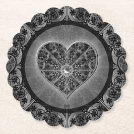 セラミックレースブラック ペーパーコースター