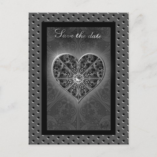 セラミックレースブラック ポストカード (正面)