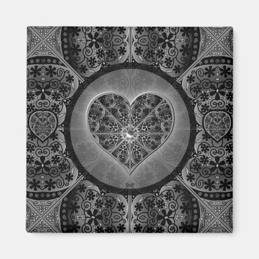 セラミックレースブラック マグネット (正面)