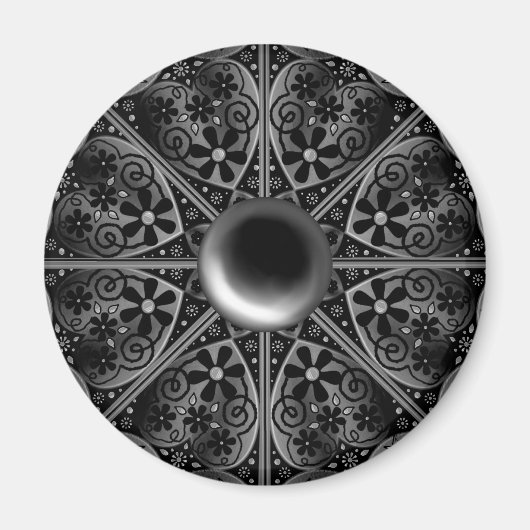セラミックレースブラック マグネット (正面)