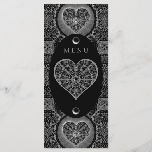 セラミックレースブラック メニュー (裏面)