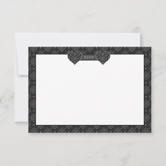 セラミックレースブラック 出欠カード (裏面)