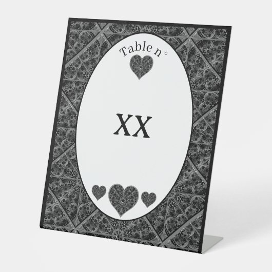 セラミックレースブラック 台座サイン (正面)