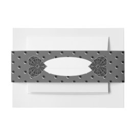 セラミックレースブラック 招待状ベリーバンド