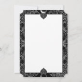 セラミックレースブラック 招待状 (裏面)