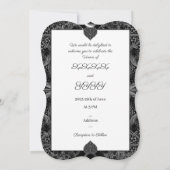 セラミックレースブラック 招待状 (裏面)