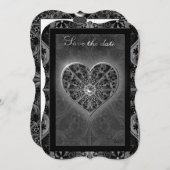 セラミックレースブラック 招待状 (正面/裏面)