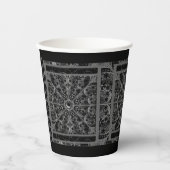セラミックレースブラック 紙コップ (正面)
