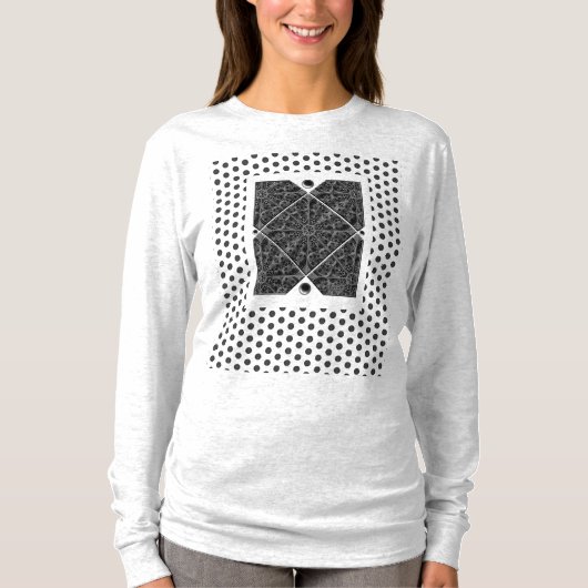 セラミックレースブラック Tシャツ (正面)