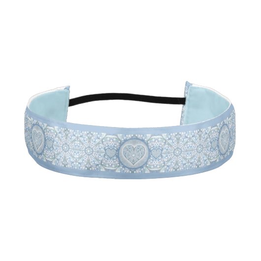 セラミックレースライトブルー アスレチックヘッドバンド (正面)