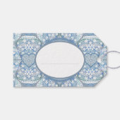 セラミックレースライトブルー ギフトタグ (正面(横))